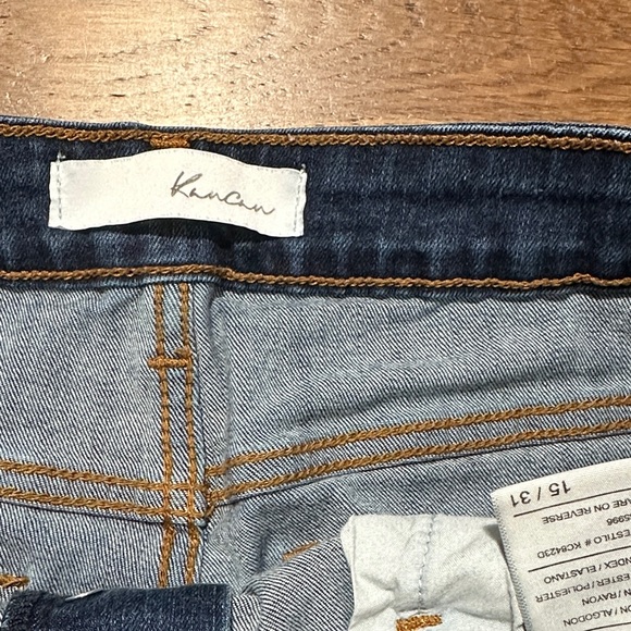 KanCan Dark Blue Distressed Ankle Jeans - Picture 2 of 6